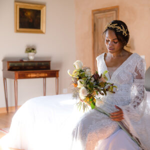 Corrina Tough Photography Chateau Cambayrac, Autumn chateau Wedding with lace gowns by Katya Katya London